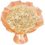 Букет из 51 белой гипсофилы